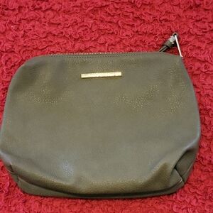 Steve Madden Olive Green Cosmetic Bag